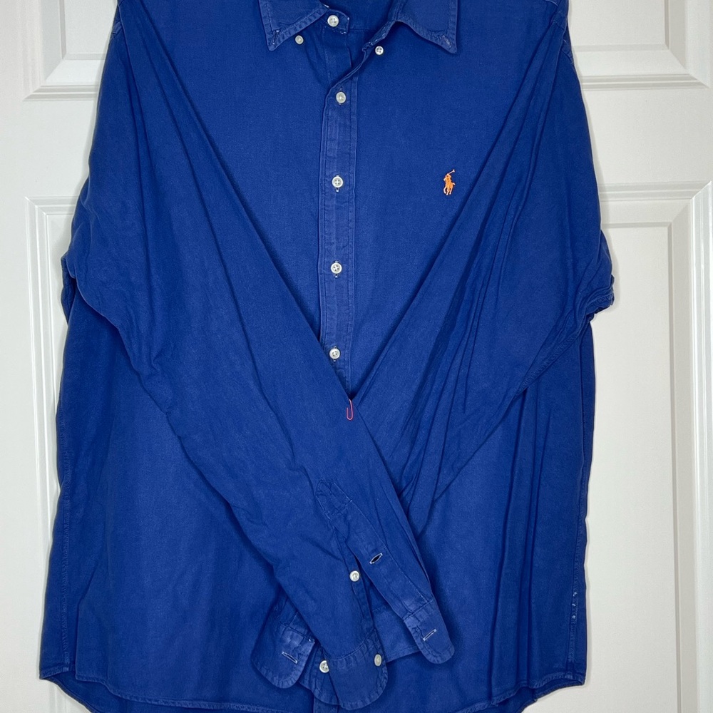 Polo by Ralph Lauren Men's Blue Shirt